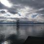 bord du lac, ciel mouvement