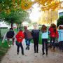 coliers en mouvement